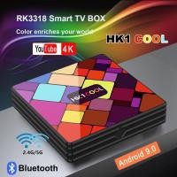 ราคา ถูกที่สุด HK1 Cool กล่องทีวีแอนดรอยด์ RAM4 ROM32 Android 9 0 ทีวี 4K Quad Core WIFI Bluetooth IPTV TOP Android box (2381972893)