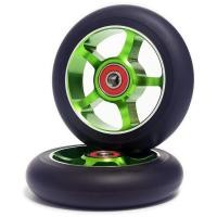 ราคา 2Pcs 100mm Scooter Replacement Wheels with Bearings Aluminum Wear Resistant PU Scooter Parts Scooter Accessories (21464474888)