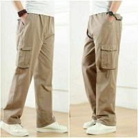 ราคา Cargo pants กางเกงทำงาน กางเกงลำลองผ้าฝ้าย Multi Pocket สำหรับผู้ชาย กางเกงขายาวของผู้ชาย ระบายอากาศ (19986910732)