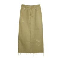 ราคา MUSTNIMAL Broccoli denim skirt กระโปรงยีนส์สีเขียววินเทจวินใจ (21406333332)