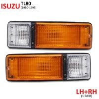 ราคา ไฟเลี้ยวหน้า ดวงบน สีส้มขาว สำหรับ Isuzu TL80 TL82 TL85 NPR NQR ELF ปี 1980 1995 (20657882947)