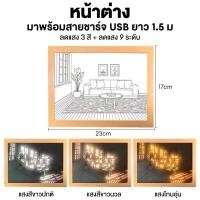 ราคา โคมไฟกรอบรูปไม้ โคมไฟติดผนัง led กรอบรูป มาพร้อมไฟปรับได้ 3โหมด กรอบรูปบานพับเม็ดโฟมมีไฟ กรอบเขย่ามีไฟเปิด ปิดได้ กรอบรูปเม็ดโฟมมีไฟ ของขวัญวันครบรอบ (21434728377)