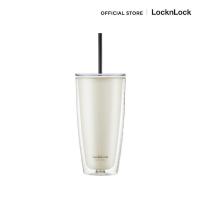 ราคา LocknLock แก้วพลาสติก 2 ชั้นพร้อมหลอด Double Wall Cold Cup รุ่น HAP507 (21004926678)