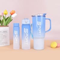 ราคา ขวดน้ำสไตล์เกาหลี ระบอกน้ำน่ารัก 3 ชุด กระบอกน้ำ แบบพกพา ขวดน้ำกีฬา ขนาดใหญ่ความจุกีฬา พลาสติก PC ป้องกันการตกแตกวัสดุปลอดภัย B00029 (21761991863)