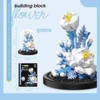 ราคา ของเล่นดอกทานตะวันแบบ DIY บล็อกตัวต่อลายดอกกุหลาบ Kado Ulang Tahun สำหรับสาวๆช่อดอกทิวลิปผู้หญิง (21797661438)