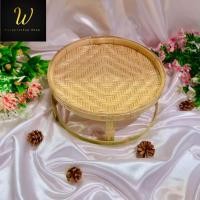 ราคา ขันโตกลายกระกระแตง งานฝีมือ Handmade ขันโตก ขันโตกใส่อาหาร โตกกระด้ง ขันโตกใส่อาหาร ชั้นวางไม้ไผ่ ไม้ไผ่แท้ 100 (21764546835)