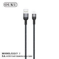 ราคา NEW OUKU X12 สายชาร์จ สายถัก KingKong Data Cable ยาว 1เมตร จ่ายไฟ 5A สายคิงคอง สำหรับ L Cable Micro USB Type C ของแท้ (16527729488)