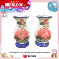 ราคา แจกันดอกไม้ แจกันไหว้พระ แจกันเซรามิก 5 นิ้ว ชุดคู่ By รวิพารา ห้างในมือ (17248421043)