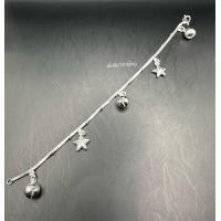 ราคา สร้อยข้อมือเงินลาวแท้80 ประดับลายต่างๆลายสวยงานละเอียดพร้อมส่ง (17544045142)