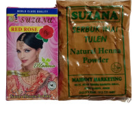 ราคา เฮนน่าผง No 1 SUZANA Red Rose เฮนน่าทาเล็บแบบผง ปริมาณ 70 กรัม (18432489907)