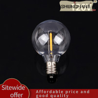 ราคา SHUNCHANG หลอดไฟ G40 E12หลอดไฟทรงกลม3V 120V 220V 1W หลอดไฟสายแก้วในร่มกลางแจ้งลานบ้านสวนตกแต่งบ้านอบอุ่นสีขาว (21938006502)