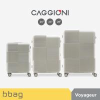 ราคา bbag shop CAGGIONI กระเป๋าเดินทาง รุ่นโวยาจเจอร์ Voyageur 15082 สีสโมค ดำ ชมพู ฟ้า วัสดุโพลีคาบอเนต PC มีช่องซิปขยาย 4 ล้อ หมุนได้ 360 องศา รหัสล๊อค TSA กระเป๋าเดินทางล้อลาก คาจีโอนี่ (21564768163)