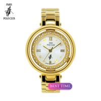 ราคา Paris Polo Club นาฬิกาข้อมือผู้หญิง กันน้ำ 3 ATM ของแท้ ประกันศูนย์ 1 ปี รุ่น PPC 230414 (20651029035)