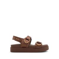 ราคา ALDO Belijar Womens Flat Sandals Bronze (21208417545)
