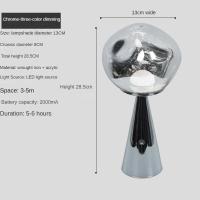 ราคา HEIKESZ โคมไฟตั้งโต๊ะขนาดเล็กลาวาภูเขาไฟโคมไฟข้างเตียงนอนดีไซน์สร้างสรรค์ชาร์จเครื่องประดับโต๊ะแบบพกพาโคมไฟตั้งโต๊ะโคมไฟล้อมรอบชาร์จปรับได้พกพาได้ไฟตั้งโต๊ะสำหรับห้อง (21461841470)