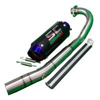 ราคา ท่อไอเสีย ปลายท่อสูตร พร้อมคอท่อสแตนเลสแท้เกรดA ตัวรัดปลายท่อ สำหรับ MSX MSX SFGPX DEMON125 ปลายไทเทเนียม ทรงสตั้น SC (381698021)