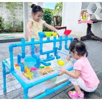 ราคา Thaitrendy Waterplay Station โต๊ะเล่นน้ำสำหรับเด็ก ฟรี กระบะ IKEA กรวย5ใบ (21295889185)