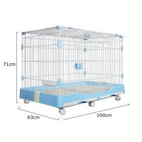 ราคา Petcho กรงสุนัข กรงกระต่าย กรงสุนัขขนาดใหญ่ กรงกระต่ายขนาดใหญ่ กรงสัตว์เลี้ยง มีล้อเลื้อน คอกกั้นสัตว์เลี้ยง (21724442124)