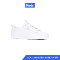 ราคา KEDS รองเท้าผ้าใบหนัง แบบผูกเชือก รุ่น KICKBACK LEATHER WHITE สีขาว WH65543 (21427656564)