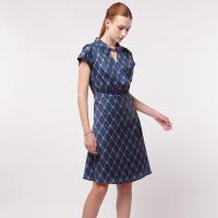 ราคา ESPADA เดรสทรงแฟลร์ลายจีโอเมตริก ผู้หญิง Geometric Print Fit and Flare Dress 04812 (21749699213)