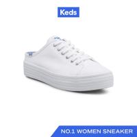 ราคา KEDS รองเท้าผ้าใบ เปิดส้น รุ่น TRIPLE KICK MULE CANVAS สีขาว WF67075 (19870912270)