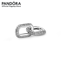 ราคา Pandora Me Silver Sterling silver double link with clear cubic zirconia ชารฺมสสร้อยข้อมือ ชาร์มแพนดอร่า ชาร์มสร้อยข้อมือแพนดอร่า (10441572764)