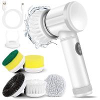 ราคา Electric Spin Scrubber Electric Cleaning Brush with 5 Replaceable Brush Heads for Bathtub Floor Wall Tile Toilet (19805277184)