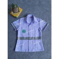 ราคา ชุดEMSสำเร็จรูปคอปกสีขาว กางเกงสีน้ำเงิน ผ้าวาเลนติโน่ แถบ 3M พร้อมส่ง ราคาต่อชิ้น (20621431651)