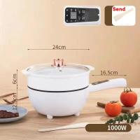 ราคา KUDIXIONG กระทะกระทะไฟฟ้าไฟฟ้าอเนกประสงค์แบบอัจฉริยะสำหรับใช้ในครัวเรือนขายตรงโรงงานหม้อร้อนทำอาหารหอพักหม้อทำอาหารไฟฟ้าไฟฟ้า (18911298414)