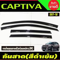 ราคา กันสาดประตู คิ้วกันสาด คิ้ว กันสาด ดำทึบ เชฟ แคปติวา Chevrolet Captiva 2007 2018 ใส่ร่วมกันได้ (21247449759)