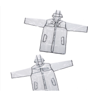 ราคา ชุดกันฝน เสื้อกันฝน เสื้อกันฝนแฟชั่นPVC แบบใส3สี ดำ เหลือง ชมพู ชุดกันฝน เสื้อคลุมกันฝน (19377785327)