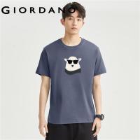 ราคา GIORDANO Men Pet Series T Shirts Sunglasses Sheep Print Tee 100 Cotton Crewneck Short Sleeve Fashion Casual Tshirts 91094028 (21443163819)
