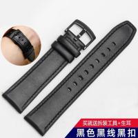 ราคา สายนาฬิกาหนังแท้สำหรับ Armani Ar1970 1918 11242 11201 1971 สายนาฬิกาหนังสีดำแต่เพียงผู้เดียวสายนาฬิกา 22 (19646687865)