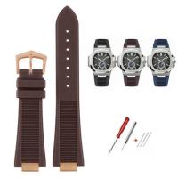ราคา Silicone Watch Strap for PATEK PHILIPPE Nautilus 5711 5712g for Mens Special Interface 25x13mm Waterproof Rubber Watch Bands (20158290040)