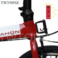 ราคา TWTOPSE พับจักรยานหน้าตัวยึดที่พกพาได้สำหรับ2 3หลุม Brompton Dahon 3SIXTY PIKES CAMP Tern JAVA Fnhon Crius พับกระเป๋าจักรยานผู้ถือ (8024776282)