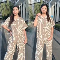 ราคา ชุดเซ็ท 2 ชิ้น ชุดเซตสาวอวบ เสื้อแขนสั้น กางเกงขายาว (21898042068)