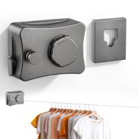 ราคา ราวตากผ้าสำหรับใช้ในร่มราวตากผ้าแบบแขวนเก็บได้ราวแขวนผนังราวแขวนเสื้อปรับได้ราวตากผ้าสแตนเลสแบบขยายได้ยาว5 1เมตรสำหรับใช้ในในร่มและกลางแจ้ง (21892481753)