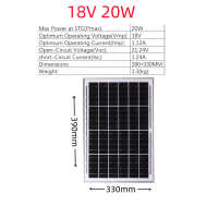 ราคา แผงโซลาร์เซลล์ monocrystalline solar cell 6V 18V 10W 15W 20W 30W 50W 80W 100W (21414925408)