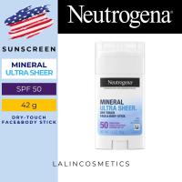 ราคา สติ๊กกันแดด Neutrogena Ultra Sheer SPF 50 Zinc Mineral Sunscreen Stick 42g (20881809122)