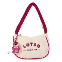 ราคา fuq Cute Toy Story Lotso Hamm Plush Handbag Gift For Girls Shopping Bag Tote Bag with Cartoon Pendant Cosmetic Bag (20971373408)