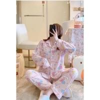 ราคา ชุดนอน พร้อมส่ง ชุดนอนเสื้อคอปกแขนยาวกับกางเกงขายาว ลายคิตตี้ ลายมายเมโลดี้ สาวก sanrio และลิตเติ้ลทวินสตาร์ โทนชมพูหวาน (20119659650)