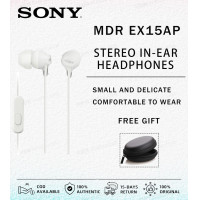 ราคา SONY MDR EX15AP MDR EX255AP หูฟังแบบเสียบหูหูฟัง Sony พร้อมไมโครโฟน (17039449044)