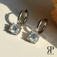 ราคา URPALS ต่างหูห่วง Stainless ชุบทอง 18K ต่างหูฝังเพชร ต่างหูมินิมอล ต่างหูออกงาน (21947077945)
