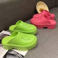 ราคา J H พร้อมส่ง TO CC รองเท้าหัวโต EVA ส้นหนา ดีลายcc สีสันสดใส (20799607869)