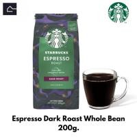 ราคา Starbucks Espresso Dark Roast Whole bean coffee กาแฟสตาร์บัคคั่วหอม รสเอสเพรซโซ่ ดาร์ก ถุงตั้ง ขนาด 200 กรัม g BBE 25 01 2025 (21407087050)