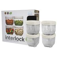 ราคา LocknLock เซตกล่องเอนกประสงค์ เซต 4 ชิ้น Dry Food Jar Set รุ่น INL301PS4 (21461507843)