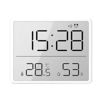 ราคา FT Ultra Thin Alarm Clock LCD Large Screen Digital Temperature Hygrometer Simple Alarm Clock Magnetic Design Desk Decoration Clocks (22037933668)