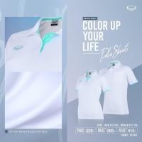 ราคา ใหม่ GRAND SPORT เสื้อโปโลแกรนด์สปอร์ตหญิง รุ่น 12 795 ใส่สบาย สีกรมท่า ขาว โอรส บานเย็น ส้ม แดง ฟ้า ม่วง เขียว (19109747062)