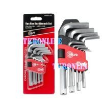ราคา ประแจแอลหกเหลี่ยมมิล 9ตัวชุด CONSO WHHD 0109 ประแจหกเหลี่ยมสั้น ขนาด 1 5มม 2มม 2 5มม 3มม 4มม 5มม 6มม 8มม 10มม 9Pc Hex Key Wrench Set (10118267987)