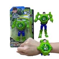 ราคา พร้อมส่ง นาฬิกาเด็ก นาฬิกาเบ็นเท็น นาฬิกาเบนเทนแปลงร่างได้ ฉายภาพได้ Ben 10 หุ่นแปลงร่าง เล่นได้ ใส่ข้อมือได้ (21701836789)